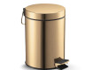 STANDARD-pedaalkorg, rund, 5 liter, soft close / glänsande guld