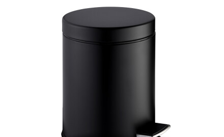STANDARD-pedaalkorg, rund, 5 liter, soft close / matt svart