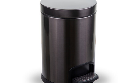 PREMIUM-pedaalkorg, rund, 5 liter, soft close / grafitmetallic