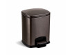 PREMIUM-pedaalkorg, rektangulär, 5 L, soft close / grafitmetallic