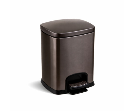 PREMIUM-pedaalkorg, rektangulär, 5 L, soft close / grafitmetallic