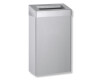 Soptunna 30 L med öppet lock, R10-serien / borstat rostfritt stål