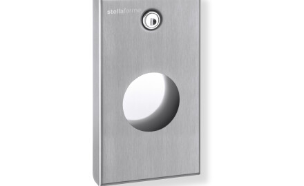 Dispenser för hygienpåsar, R1-serien / borstat rostfritt stål