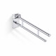 Stödhandtag för personer med funktionsnedsättning, Ø32, fällbart, PREMIUM – 80 cm / polerad rostfri stål #1