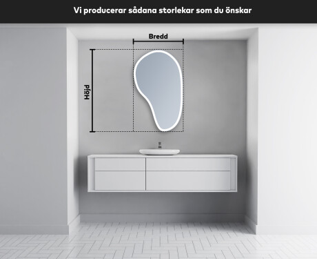 LED Badrumsspegel med oregelbunden form S222 #4
