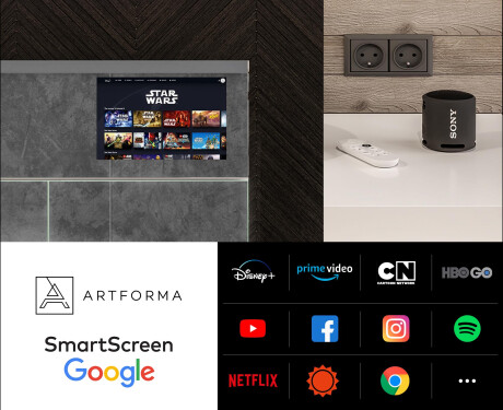 Smart spegelskåp med LED-belysning - L27 SARAH 66,5 x 72cm #5