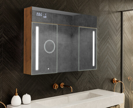 Spegelskåp Med LED-belysning - L02 EMILY 100 x 72cm