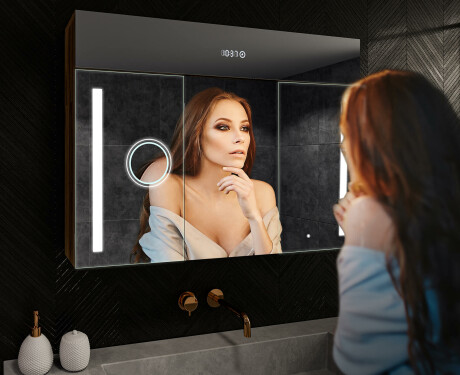 Spegelskåp Med LED-belysning - L02 EMILY 100 x 72cm #9