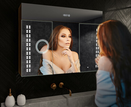 Spegelskåp Med LED-belysning - L55 EMILY 100 x 72cm #9