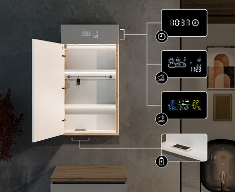 Skåp för tillbehör - Amelia 60 x 110cm #4