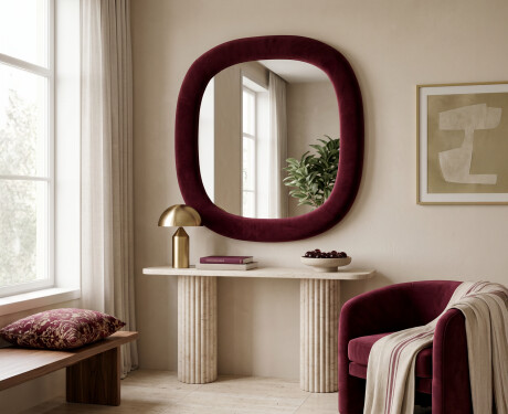 Designad klädd spegel - Velora Arco #3