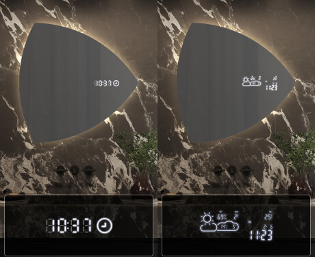 LED Badrumsspegel med oregelbunden form T221 #7