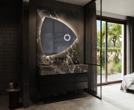 LED Badrumsspegel med oregelbunden form T221 #10