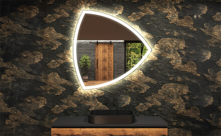 LED Badrumsspegel med oregelbunden form T222