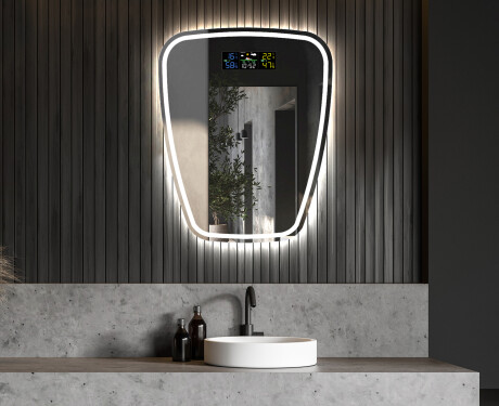 Asymmetrisk spegel med belysning Z223 #6