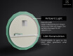 Rund badrumsspegel med LED-belysning Spegel L192 #4