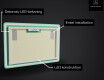 Badrumsspegel med LED-belysning Spegel L67 #3