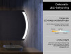 Badrumsspegel med LED-belysning Spegel L68 #4