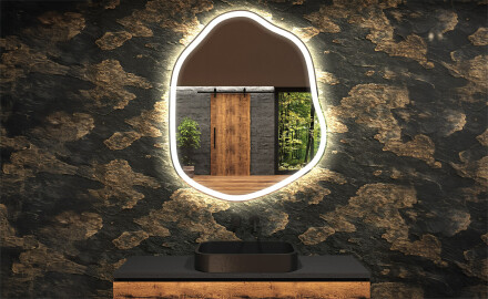 LED Badrumsspegel med oregelbunden form E222