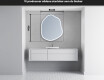 LED Badrumsspegel med oregelbunden form E223 #4