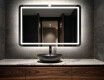 Badrumsspegel med LED-belysning Spegel L143